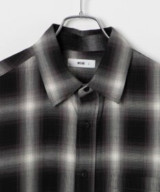 WEGO オンブレチェックシャツ（S）