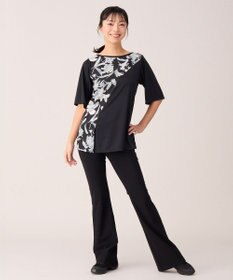 Chacott マイクロリブブーツカットパンツ