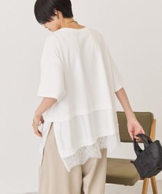 AMERICAN HOLIC レースドッキングＴシャツ