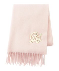 MOONBAT PAUL & JOE ACCESSOIRES ”PJ”ロゴブローチ付きムースタッチマフラー（パッケージ入り）