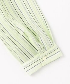 J.PRESS LADIES S 【洗える】ランダムストライプ シアー シャツカラー カットソー