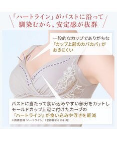 BRADELIS New York 【BRADELIS NewYork peace】綿混キャッチャーカップレースブラスリップ25 ノンワイヤー 補正下着 静電気軽減 インナー カップ付き ブラトップ ワンピース