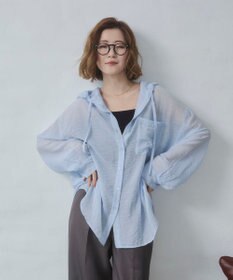 WEGO 【2026年春夏新作】シアーフードシャツ