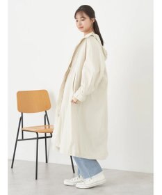 earth music&ecology テックフードロングコート