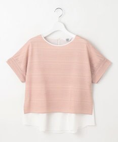 J.PRESS LADIES L 【WEB限定カラーあり・洗える】レースドッキング カットソー
