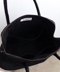 AND WOOL スミレの押し花刺繍バッグ big size