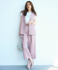 ANY SIS 【セットアップ対応】リネンライク ジレ