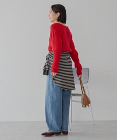 AMERICAN HOLIC バイパチヘンリーネックリブニットプルオーバー