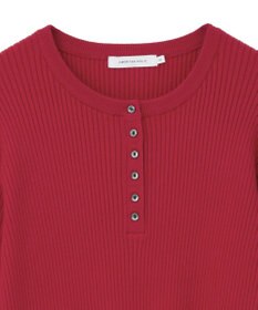 AMERICAN HOLIC バイパチヘンリーネックリブニットプルオーバー