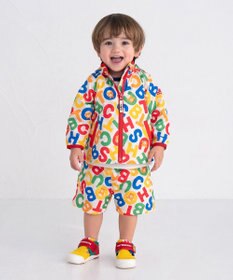 MIKI HOUSE HOT BISCUITS 【80-120cm】 ロゴ総柄 ウインドブレーカー