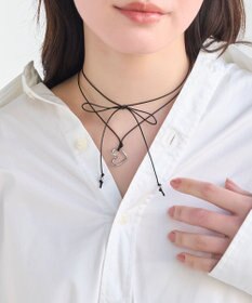 Phoebe ワンストロークハートコードチョーカーネックレス