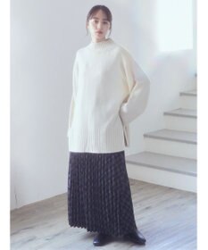 earth music&ecology すきな丈プリーツスカート