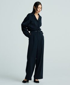 uncrave 【洗える】ギャバジン ドロストパンツ（uncrave WHITE）