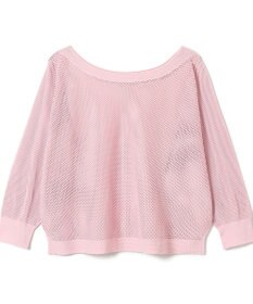 Chacott 【ノーソーイングニット】7分袖メッシュニットTシャツ