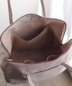 AND WOOL スミレの押し花刺繍バッグ big size