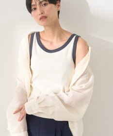 AMERICAN HOLIC バイカラーテレコタンクトップ