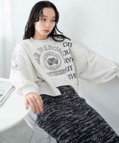 WEGO リメイク風切り替えショートスウェット