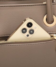 style code  【MERCURYDUO/マーキュリーデュオ】メタルアイレット　両アオリポケット　スクエアハンドバッグ