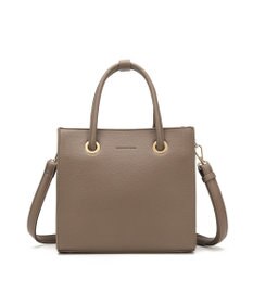 style code  【MERCURYDUO/マーキュリーデュオ】メタルアイレット　両アオリポケット　スクエアハンドバッグ