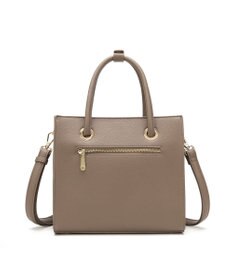 style code  【MERCURYDUO/マーキュリーデュオ】メタルアイレット　両アオリポケット　スクエアハンドバッグ