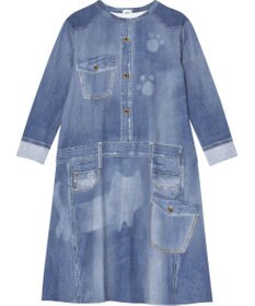 tsumori chisato SLEEP ワンピース　ロング袖　デニムプリント　/ワコール　ULQ130