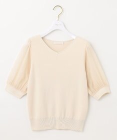 ANY SIS L 【洗える】シアースリーブコンビ ニット