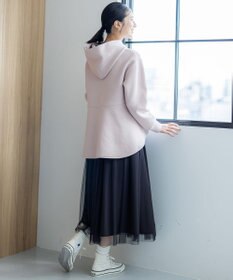 組曲 ダンボールジャージーバックフリル パーカー