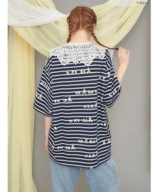 AMERICAN HOLIC 発砲プリントボーダーＴシャツ／Ｄｉｓｎｅｙ