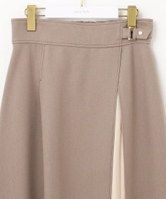 ANY SIS 【洗える】パール調ポイントツイル スカート