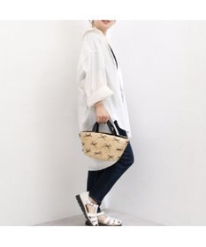 UNBILLION カカトゥ kakatoo / ラフィアブレードリボンバッグ カゴバッグ