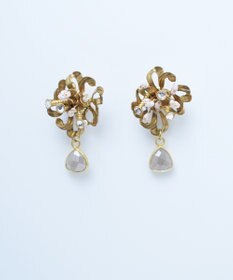 monshiro 【スワロフスキー】ネリネフラワー イヤリング