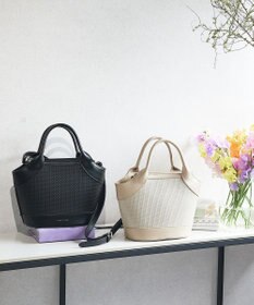 style code 【MERCURYDUO/マーキュリーデュオ】ミックスマテリアル　ハンドバッグ