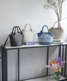 style code 【MERCURYDUO/マーキュリーデュオ】ミックスマテリアル　ハンドバッグ