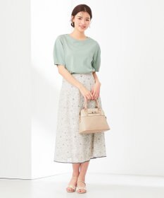 ANY SIS 【汗ジミ防止・UVケア】アーモンドスリーブ カットソー