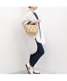 UNBILLION カカトゥ kakatoo / ラフィアブレードリボンバッグ カゴバッグ