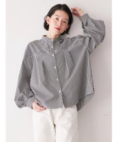 AMERICAN HOLIC イージーケア切替タックワイドシャツ