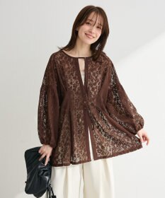 Green Parks メッシュレースタック入りプルオーバー