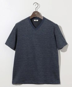 JOSEPH ABBOUD 【リネン素材/吸水速乾/日本素材】リネンハニカム Vネック Tシャツ