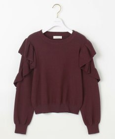 ANY SIS 【洗える】フリルスリーブ ニット