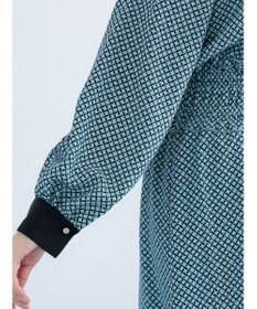 Te chichi バイカラーシャーリングワンピース