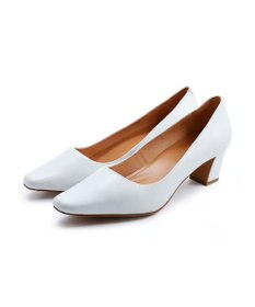 APOM スクエアトゥプレーンパンプス50