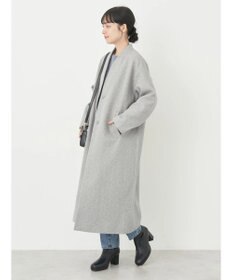 earth music&ecology Ｖネックノーカラーコート