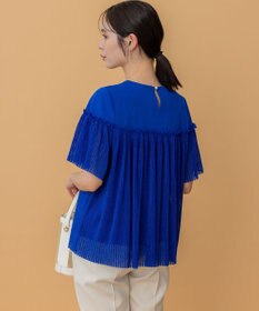 組曲 S プリーツコンビ5分袖 カットソー