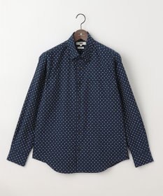 JOSEPH ABBOUD 【オーガニックコットン】フランネルペイズリー柄プリント シャツ