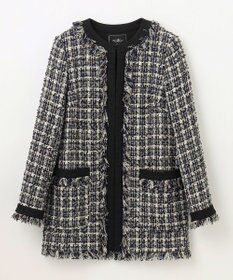 GRACE CONTINENTAL フリンジツイードジャケット