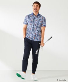 23区GOLF 【MEN】【吸水速乾/UVカット】ミッフィーロゴポロシャツ