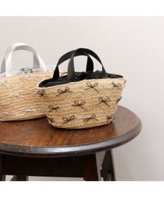 UNBILLION カカトゥ kakatoo / ラフィアブレードリボンバッグ カゴバッグ