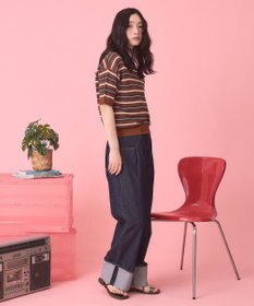 AMERICAN HOLIC 【PENNEY'S】レトロボーダー半袖ニット