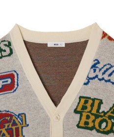 WEGO リラックスフィットパターンカーディガン