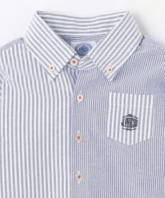 J.PRESS KIDS 【100-130cm】オックスフォード ストライプコンビシャツ